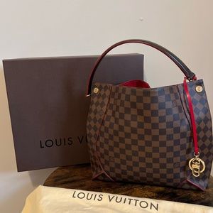 Caissa Caïssa Damier Brown Canvas Hobo Bag